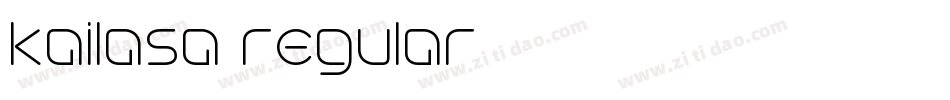 kailasa regular字体转换
